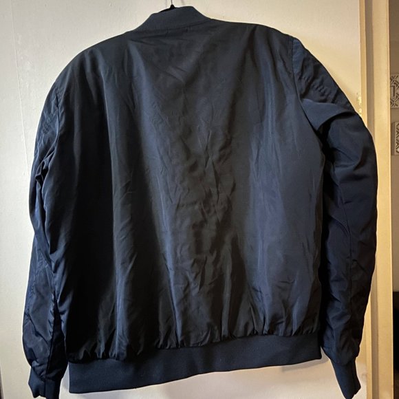 Jack & Jones Dark Navy Bomber Jacket - Large - Picture 3 of 3